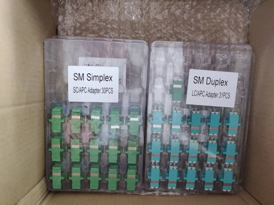 Sc/APC Green Simplex Duplex Fiber Optic/Optical Adapter/Coupler