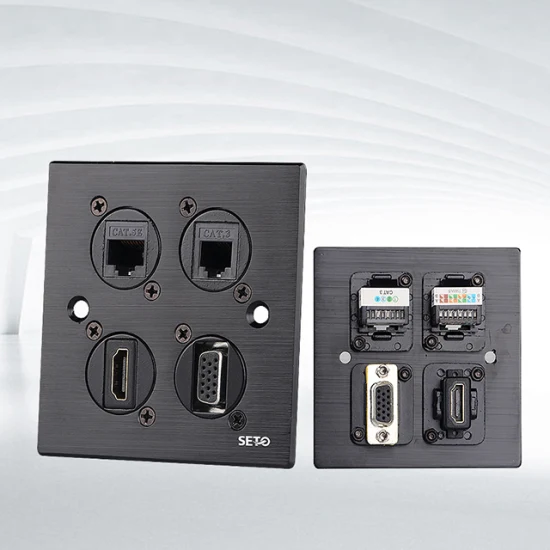 Wall Plate Aluminum Socket Outlet Faceplate